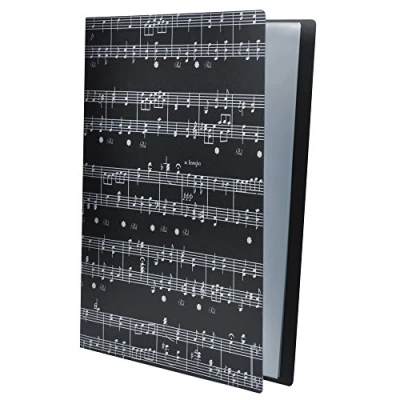 Immagine di Cartella portadocumenti formato A4, 40 tasche, colore nero