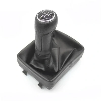 Immagine di Testa Leva Cambio Per VW Polo 9N 9N2 2002 2003 2004 2005 2006 2007 2008 2009 Pomello Del In Pelle Cuffia Custodia Maniglia