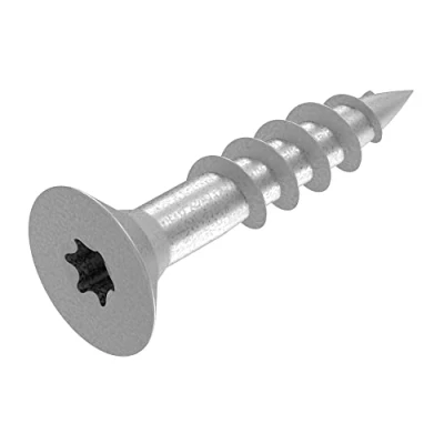 Immagine di SECCARO viti per truciolato 5 x 25 mm, in acciaio inox V2A VA A2, legno con filettatura parziale, TX/esagono incassato, 250 pezzi