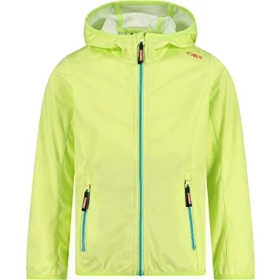Immagine di CMP Softshell jacket with fixed hood, Girl, Citric, 176