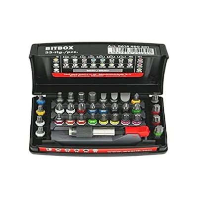 Immagine di Würth Bitbox 0614400301 Set di punte per trapano magnetiche, 33 pezzi