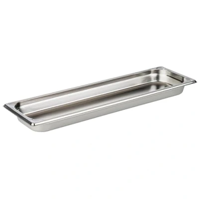 Immagine di APS 81801 contenitore GN 2/4, Gastronorm in acciaio inox, dimensioni 160 x 530 mm/altezza 40 mm/volume 2,4 litri