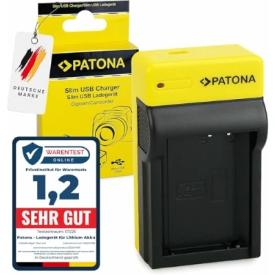 Immagine di PATONA Slim Caricatore per LP E10 LPE10 Batterie Compatibile con Canon EOS 1100D 1200D 1300D 2000D 4000D Rebel T5 T6 Kiss X50 X70 X80 1D X Mark