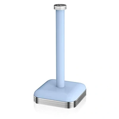 Immagine di Swan Retro SWKA1040BLN Portarotolo Acciaio Inossidabile di Alta qualità Stabile e Durevole, Look Vintage Semplice, Perfetto per la Tua Cucina, Blu, Lega, One Size