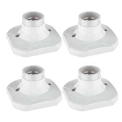Immagine di ledscom.de 4 pezzi plafoniera/porta lampada ELEKTRA, porcellana, bianco, 1x E27 max. 60W