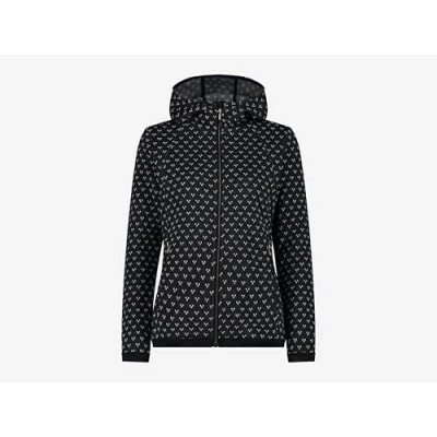 Immagine di CMP Giacca da donna in pile Knit Tech con cappuccio fisso, Antracite Bianco, 52