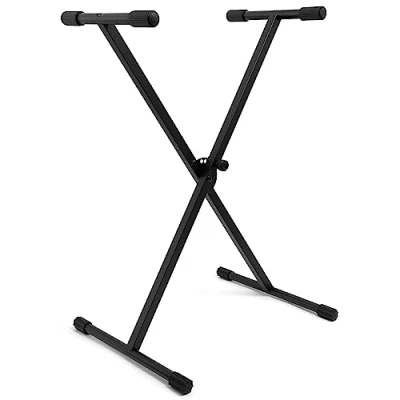 Immagine di Tiger Supporto per tastiera KYS77 BK con telaio a X, pieghevole e regolabile in altezza Sable