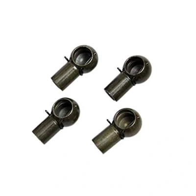 Immagine di Jinglingkj, giunto sferico da 10 mm, filettatura femmina M6, a molla gas, connettore con estremità in filo metallico, cuscinetto di giunzione, 4 pezzi, nero