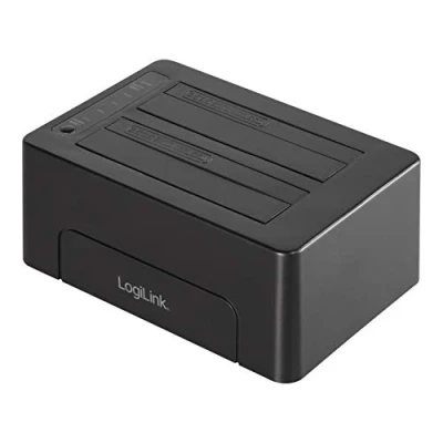 Immagine di LogiLink QP0028 Quickport USB 3.1 GEN2 per 2X 2,5/3,5&quot; HDD/SSD (2 Bay) Nero