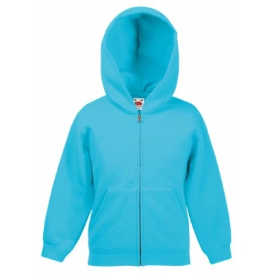 Immagine di Fruit of the Loom Felpa Aperta con Cappuccio Bambino (12 13 Anni) (Azzurro)