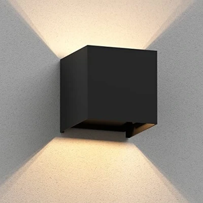 Immagine di ledscom.de applique CUBEL per esterni, IP65, up/downlight, nero opaco, angolare, 1x G9 max. 10W, da esterno, up e downlight, luce lampada parete, illuminazione