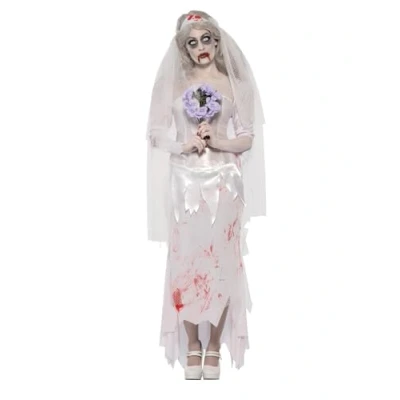 Immagine di SMIFFYS Costume Zombie Sposa Finché Morte non ci Separi, comprende Abito, Velo e Bouquet