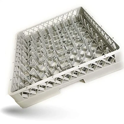Immagine di Gastronette Cestello per lavello, 64 dita, piatti, tazze, vassoi la gastronomia, lavabile in lavastoviglie, universale, plastica, 50 x cm, a maglia grossa, impilabile