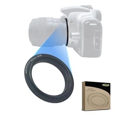 Immagine di Anello adattatore per filtro macro da 52 mm, Canon EOS 1D, 1DS, Mark II, III, IV, 1DC, 1DX, D30, D60, 10D, 20D, 20DA, 30D, 40D, 50D, 60D, 60DA, 5D, 7D, Rebel XT, XTi, XSi, C300, C500