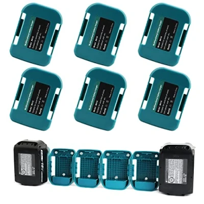 Immagine di 6 Pack QUPERR supporti per batteria, batteria stoccaggio rack Dock Holder compatibile con Makita 18v agli ioni di litio BL1860 BL1850 BL1840 BL1830 BL1820 BL1815N