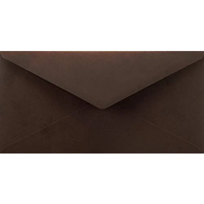 Immagine di Netuno 100 buste da lettera lunghe marrone scuro formato americano DL 220 x 110 mm 115 g Sirio Color Cacao per lettere eleganti inviti partezipazioni compleanno matrimonio Natale Pasqua