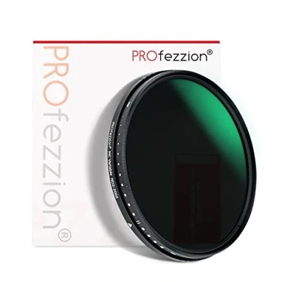 Immagine di PROfezzion Filtro ND variabile da 58 mm Filter ND2 ND2000 a Densità Neutra Multistrato 11 Stop per Canon EF S 18 55 f/3.5 5.6 IS STM, Nikon AF Nikkor 50 f/1.4G