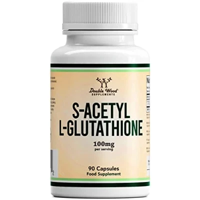 Immagine di DW Glutatione Integratore 90 S Acetil L Capsule 100 mg nac per Dose Integratori antiossidanti Non OGM e senza glutine (90 Capsula)