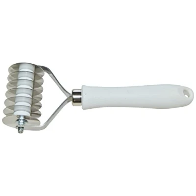 Immagine di Elettro Center Art.322 Tagliapasta 7 Lame Lisce Inox Manico in Pom, Acciaio Inossidabile, Bianco