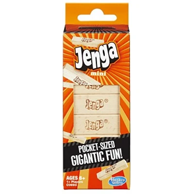 Immagine di Hasbro Gaming Jenga Mini gioco, colore: marrone/A, per bambini dai 6 anni in su