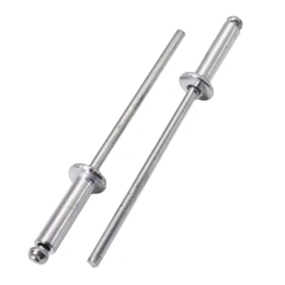 Immagine di SKIR&#039;CO 200 rivetti ciechi in alluminio 3,0 x 12 mm, mandrino acciaio, a testa bombata, DIN 7337