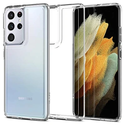 Immagine di Spigen Cover Ultra Hybrid Compatibile con Samsung Galaxy S21 5G Trasparente