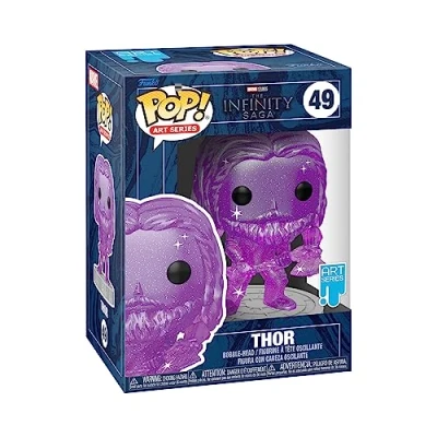 Immagine di Funko Pop! Artist Series: Marvel Infinity Saga Object Thor Viola Figura in Vinile da Collezione Include una Custodia Protettiva Plastica Premium Idea Regalo Merchandising Ufficiale