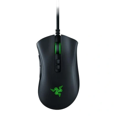 Immagine di Razer DeathAdder V2 USB Mouse da Gaming Cablato dall&#039;Ergonomia all&#039;Avanguardia per PC, Sensore Ottico Focus+ 20K DPI, Cavo Speedflex, 8 Pulsanti Programmabili e Illuminazione Chroma RGB