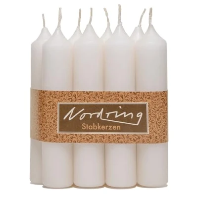Immagine di Nordring 8 candele color crema 2,2 x 11 cm di altezza