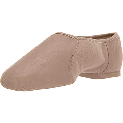 Immagine di Bloch Neo Flex Slip On Pelle Jazz Scarpe Neoprene Split Suola con Eva Avampiede e Battitallo, Alta Durata, vestibilità Superiore, Flessibilità, Step Dancing, Color Carne, 34 EU Stretta