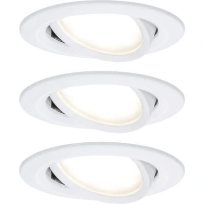 Immagine di Paulmann 93485 Nova Lampada da incasso Kit 3 LED (monocolore) 18 W Bianco opaco