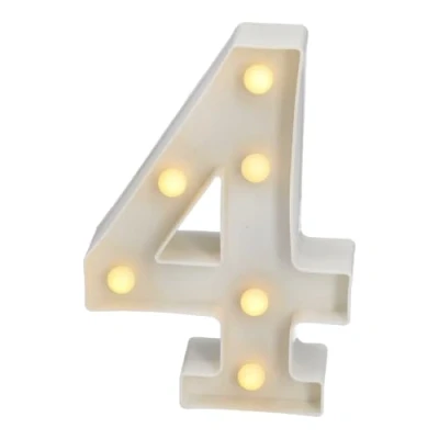 Immagine di JANDEI Lettere LED, Numeri Luminosi, Figura a Cuore, 22cm, con Luce Calda per Decorazione e Atmosfera, Luci Notturne Scrivania, Compleanni, Matrimoni, Vetrine. Funzionano batterie AA (4)