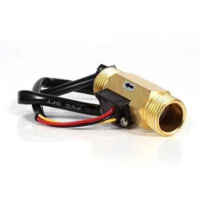 Immagine di Fdit 60 mm G1/5,1 cm Filettatura Rame Effetto Hall Acqua sensore di Flusso Fluidmeter Liquid Interruttore Meter 1 l/min