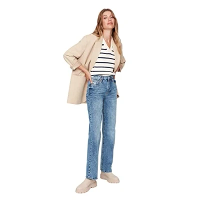 Immagine di Trendyol Jeans a sigaretta, Uomo, Taglia: 36, Blue