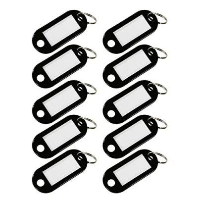 Immagine di HMF 1900 03, 10 x Portachiavi grandi per Cassetta Portachiavi, Armadietto Chiave, colore nero