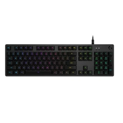 Immagine di Logitech G512 Tastiera Gaming Meccanica, RGB LIGHTSYNC, Tasti Retroilluminati, GX Brown Tactile Switch, Telaio in alluminio spazzolato, Personalizzabili, USB, QWERTY Layout Italiano, Nero