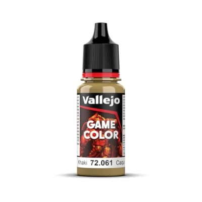 Immagine di Vallejo 72061 Colore Acrilico In Formula Opaca E Coprente A Base D&#039;acqua, Cachi (Khaki), 17 ml, 1 Pezzo