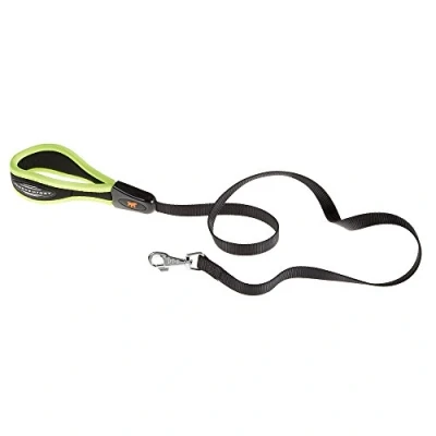 Immagine di Ferplast ERGOFLUO G Guinzaglio per Cani Ergonomico Presa Sicura con Morbida Imbottitura Antiabrasione Cuciture Rifinite Extraresistenti Design Italiano 120 x 1,5 cm, Giallo