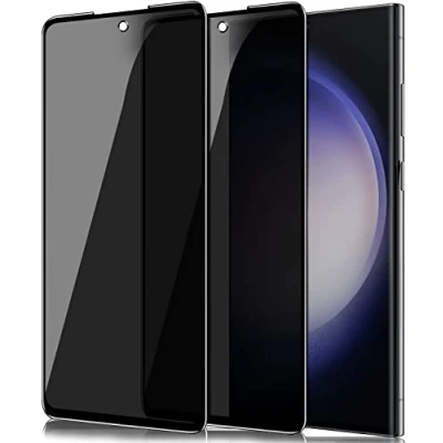 Immagine di Vetro Temperato per Samsung Galaxy S23 Ultra, [2 pezzi] Privacy Pellicola Protettiva Anti Spy Salvaschermo 3D Protezione Schermo Copertura Completa Compatibile con Ultra