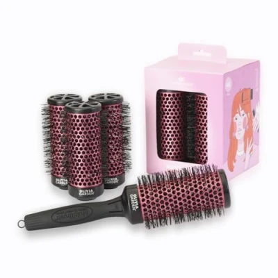 Immagine di Olivia Garden Multibrush Curlers Kit 4 Barilotti &amp; 1 Manico Rimovibile Dimensione 45 Perfetto per Ricci e Volume