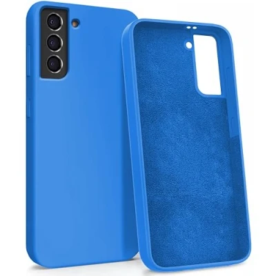 Immagine di MyGadget Custodia per Samsung Galaxy S21 Plus Hardcase con Strato Microfibra &amp; Cover Silicone Resistente Protezione Antigraffio Antiurto Blu re