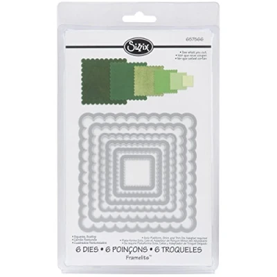 Immagine di Sizzix Framelits Fustelle Set di 6 Pezzi, Acciaio Inossidabile, Multicolore