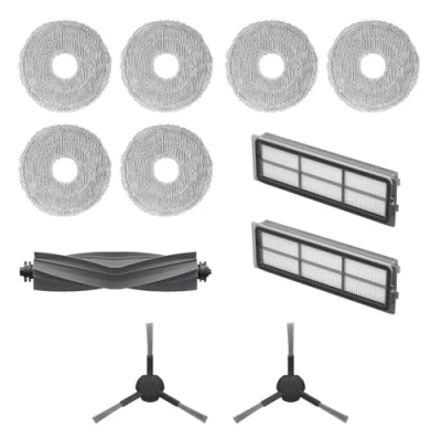 Immagine di Dreame Kit Accessori per robot L10s Pro Gen2 Include 6x Panni mop (3 paia), 2x Filtri, Spazzole laterali, 1x Spazzola principale, originali