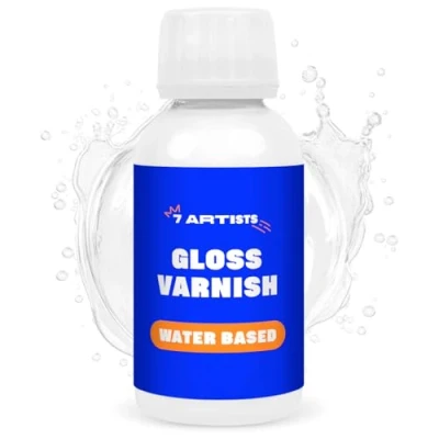 Immagine di 7 Artists Vernice Trasparente Lucida 120 ml Finale per Acrilico Gloss Varnish Lucido