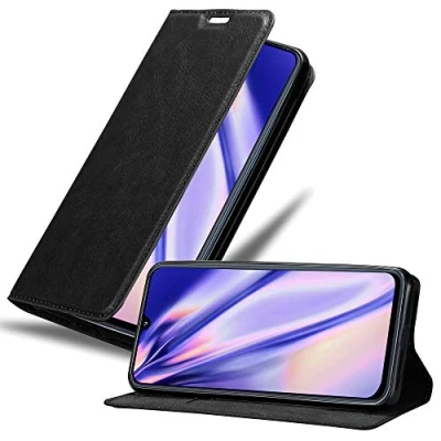 Immagine di Cadorabo Custodia Libro per Samsung Galaxy A40 in NERO di NOTTE con Vani Carte, Funzione Stand e Chiusura Magnetica Portafoglio Cover Case Wallet Book Etui Protezione