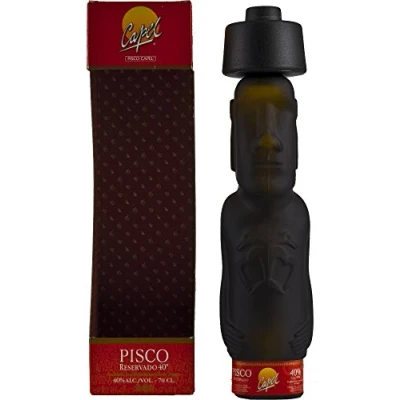 Immagine di Pisco Capel Moai Statua con confezione regalo, 700 ml