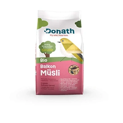 Immagine di Donath müsli BIO sbucciato per un balcone pulito miscela con olio di semi girasole squisito cibo uccelli selvatici adatto tutto l’anno dalla nostra manifattura nel sud della Germania