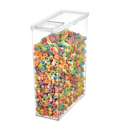 Immagine di iDesign The Home Edit Contenitore per cereali in plastica riciclata trasparente