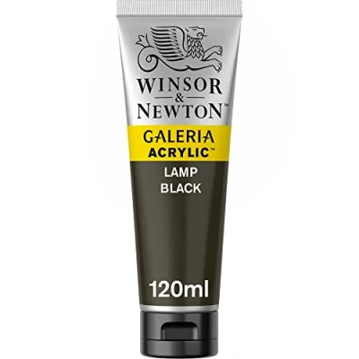 Immagine di Winsor &amp; Newton Galeria Colore Acrilico Nero Bugia 120 ml (Confezione da 1)