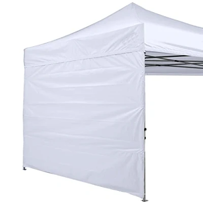 Immagine di ABCCANOPY Pannello laterale per gazebo a gamba dritta da 2,5 x m, solo 1 parete (bianco)